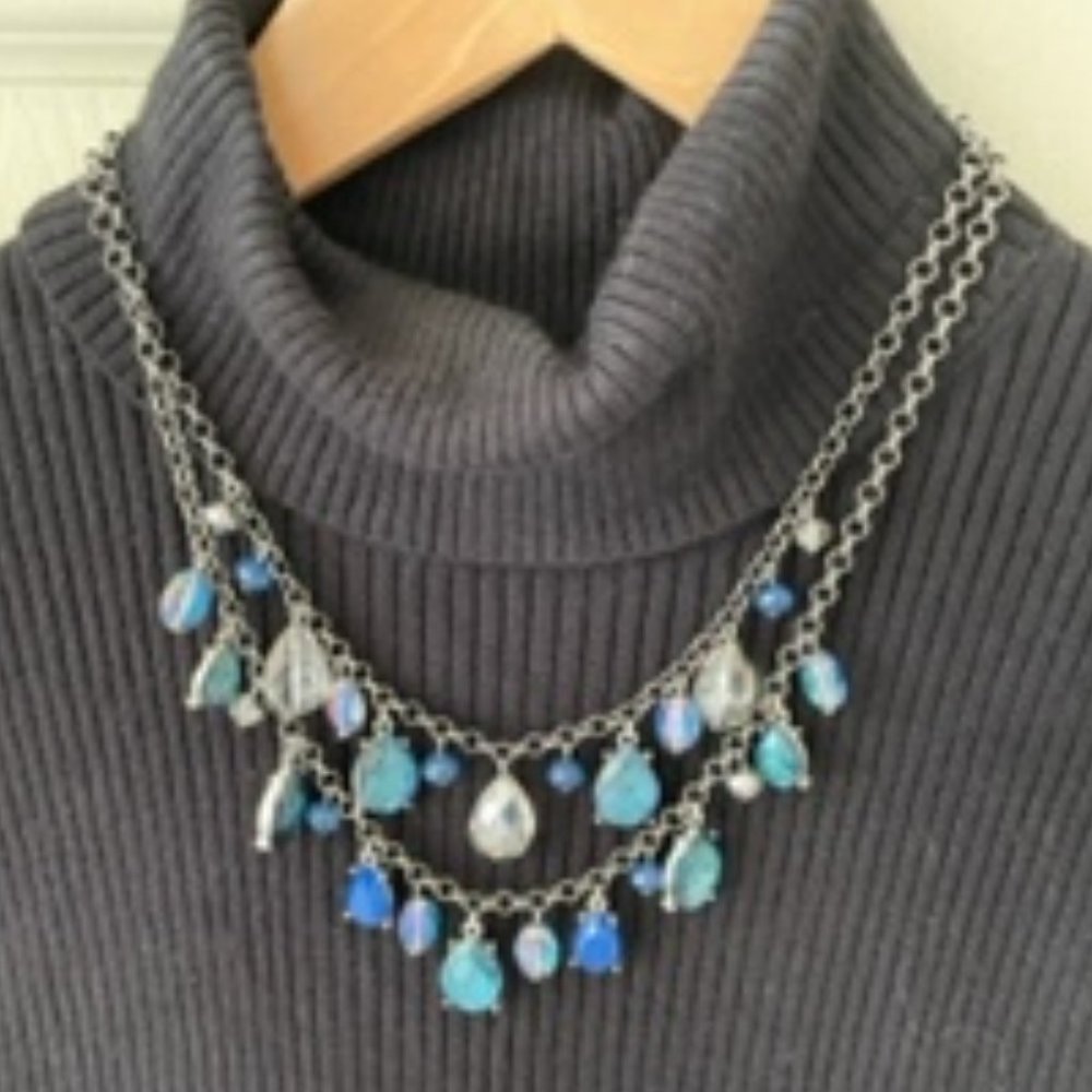 Blue/Aqua/Turquoise Layered Necklace